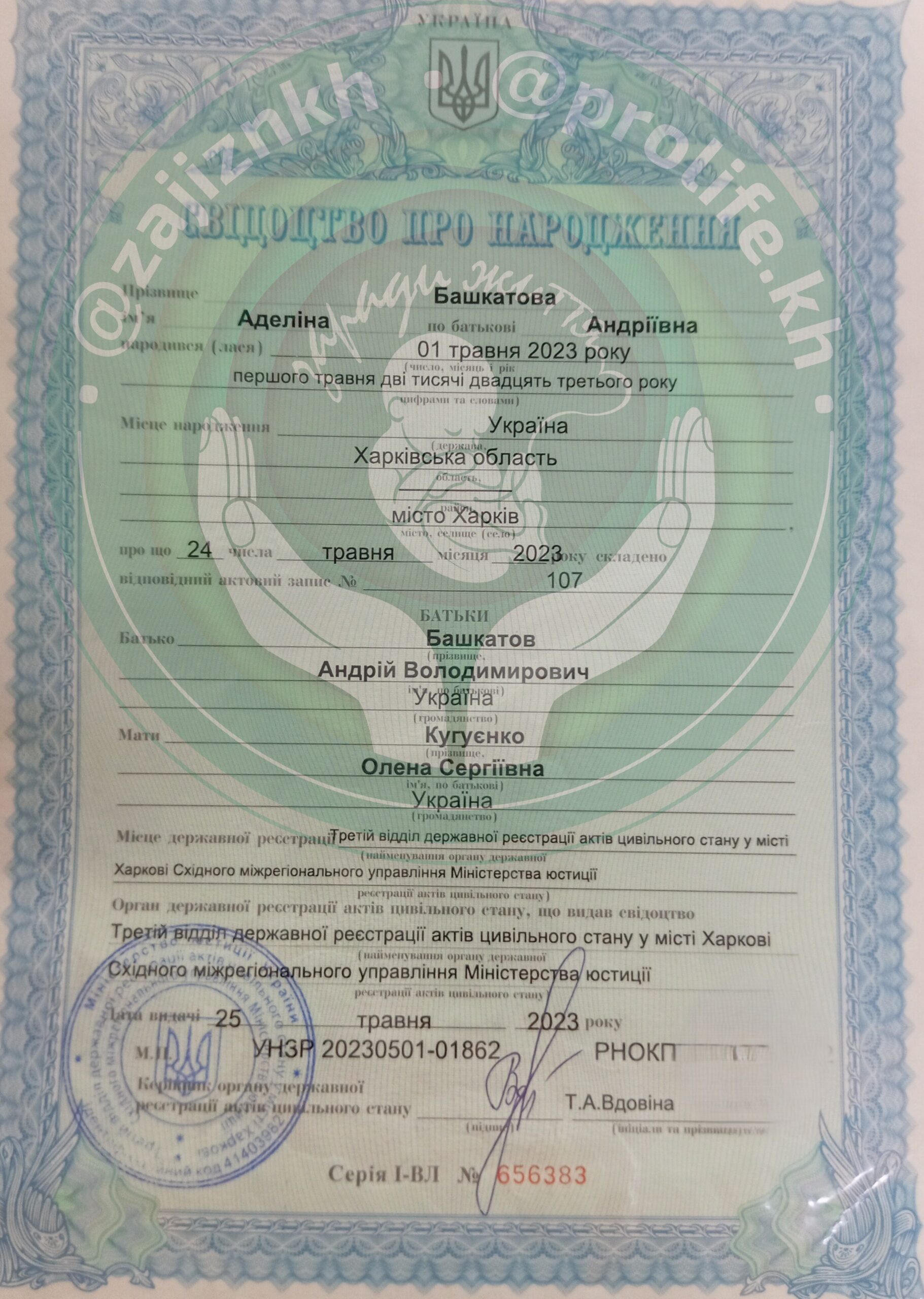 Башкатова Аделіна просить про допомогу